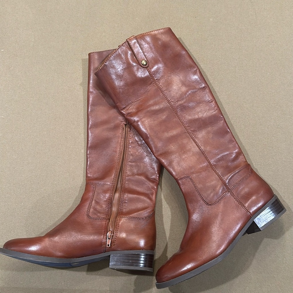 INC Fawne Leather Boots, Great Condition